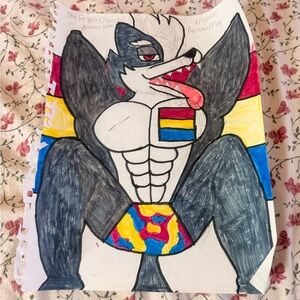 Vibrant Animal Illustration with Bold Colors